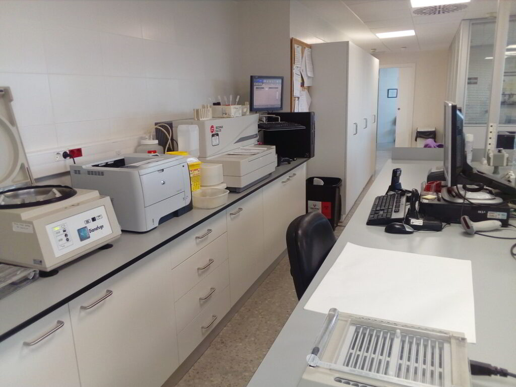 Mesas de laboratorio para hospital